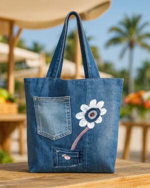 bolso-denim-artesanal-makrys-Flor-Valiente-bag-Makrys Bolso artesanal en denim reciclado Makrys. Flor-Valiente-bag-Makrys