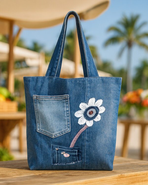 bolso-denim-artesanal-makrys-Flor-Valiente-bag-Makrys Bolso artesanal en denim reciclado Makrys. Flor-Valiente-bag-Makrys