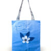 13---Alma-en-Flor-a Alma en Flor recycled denim tote bag with handmade flower detail
