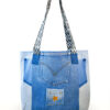 15---Estrella-Libre Golden Star recycled denim tote bag handmade by Edna