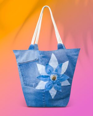 bolso-denim-artesanal-makrys-Flor-Serena-bag-Makrys Bolso artesanal en denim reciclado Makrys. Flor-Serena-bag-Makrys