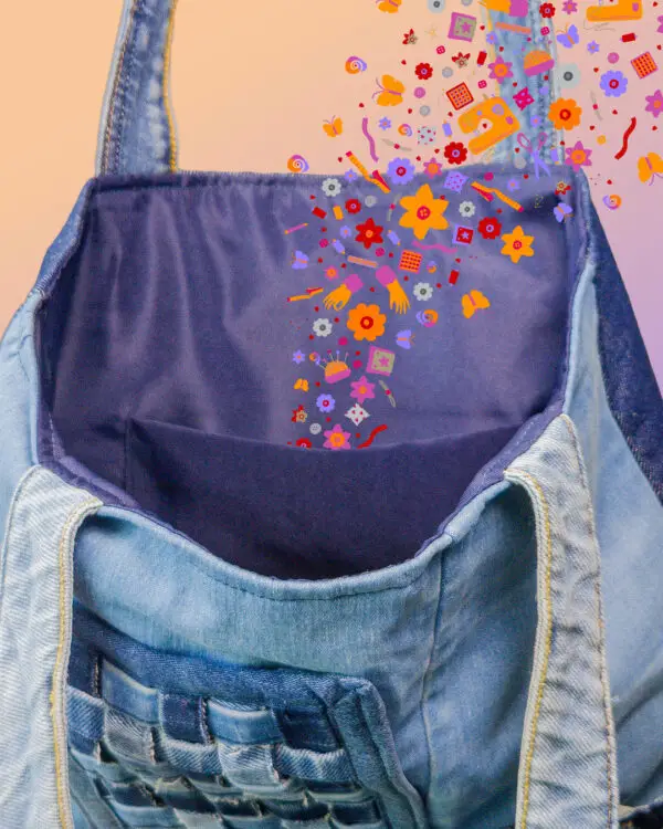 bolso-denim-artesanal-makrys-Flor-Trenzada-bag-Makrys Bolso artesanal en denim reciclado Makrys. Flor-Trenzada-bag-Makrys